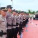 Apel Siaga Imbangan Pelantikan Presiden dan Wakil Presiden RI di Polda Kalimantan Utara.