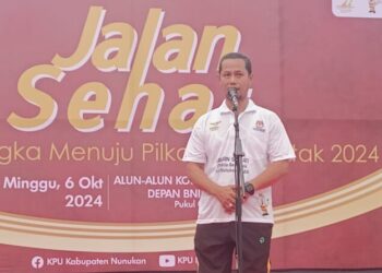 Sosialisasikan Pilkada serentak 2024 di Nunukan, KPU Akan Gelar Jalan Sehat di Sebatik