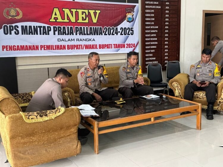 Polres Sinjai Gelar Anev Operasi Mantap Praja Pallawa 2024 untuk Tingkatkan Kesiapan Personel