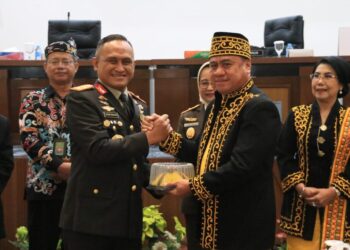 Wakapolda Kaltara Hadiri Kegiatan Rapat Paripurna Dalam Rangka Peringatan Hari Jadi Prov. Kaltara Ke-12