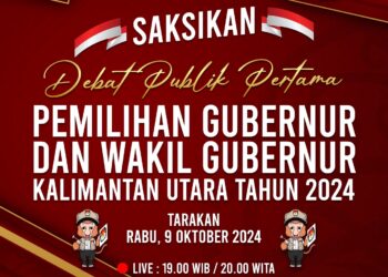 Malam ini Live Debat Publik Pertama Pemilihan Gubernur dan Wakil Gubernur Kaltara 2024