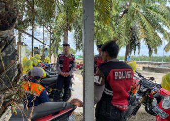 Pilkada 2024, Personel Dit. Samapta Polda Kaltara Optimalisasi Berikan Himbauan Kamtibmas Kepada Masyarakat