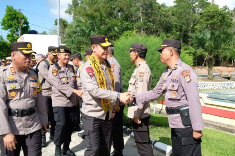 Kapolda Kaltara Cek Operasi Mantap Brata Tahun 2023-2024 di Polres Nunukan