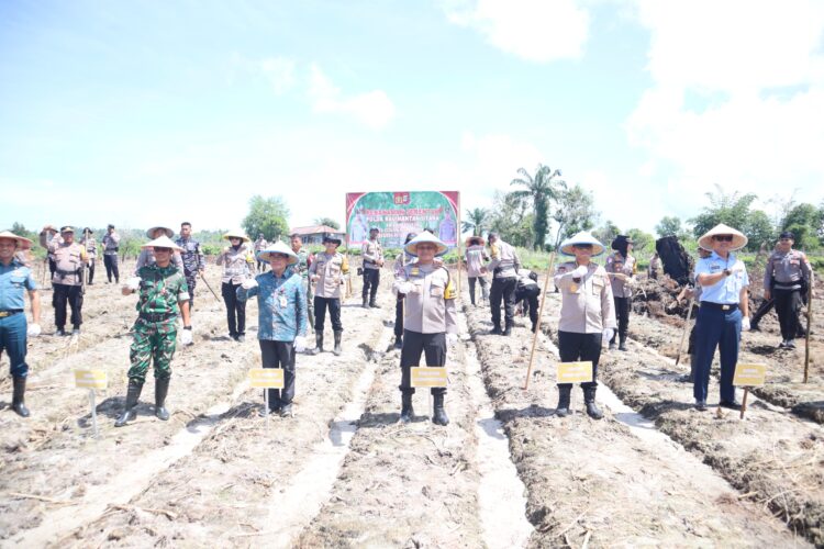 Mendukung Program Ketahanan Pangan Nasional, Wakapolda Kaltara Hadiri Launching Gugus Tugas Polri