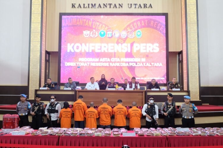 Polda Kaltara Berhasil Ungkap  Jaringan Narkoba, 150 kg Sabu Berhasil Diamankan