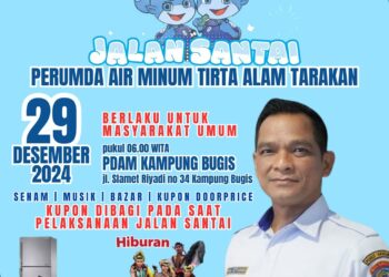 Akan ada Doorprize Sepeda Motor  di Jalan Santai Garapan PDAM Tarakan