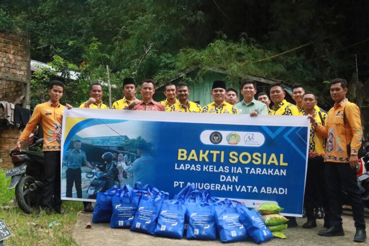 Lapas Tarakan Laksanakan Program Akselerasi Kemenimipas, Bagikan Paket Bantuan Sosial ke Masyarakat Sekitar