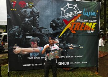 Bripka Sapparudin Personel Satbrimob Polda Kaltara, Raih Juara Dalam Kejuaraan Menembak Brigade Mobile Xtreme 2025