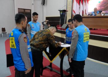 Polda Kaltara Laksanakan Pengambilan Sumpah Penandatanganan Pakta Integritas SIPSS T.A 2025