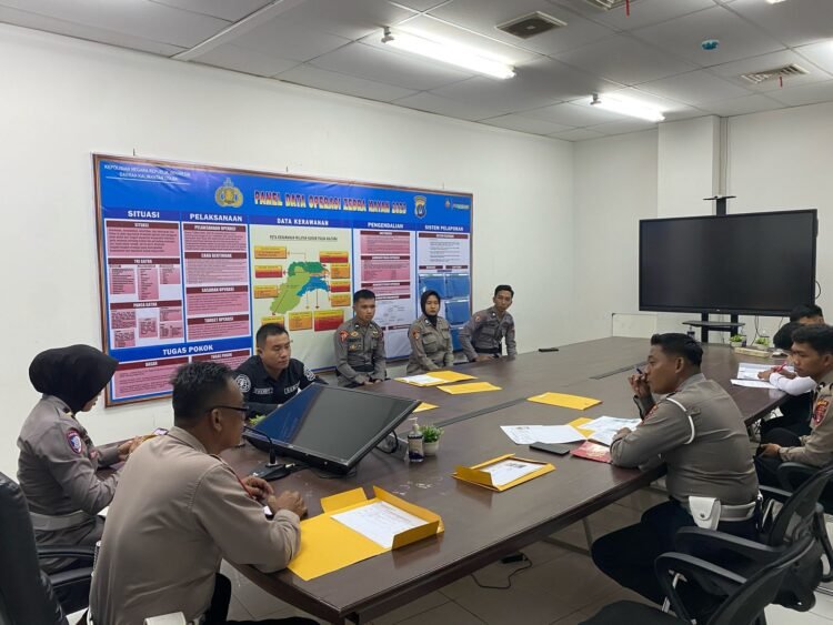 Dit.Lantas Polda Kaltara Evaluasi Pelaksanaan Minggu Pertama Operasi Keselamatan Kayan 2025
