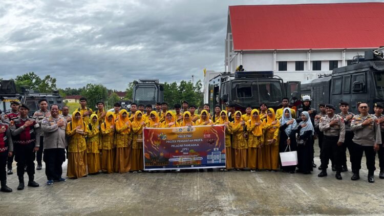 Pembelajaran Projek Penguatan Profil Pancasila (P5) di Polda Kaltara Kepada Siswa – siswi SMPIT Bina Benuanta Tanjung Selor