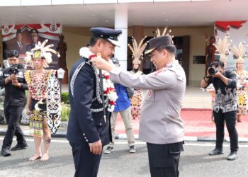 Kunjungan Hormat Delegasi Ibu Pejabat Polis Kontijen Sabah Polis Diraja Malaysia di Polda Kalimantan Utara