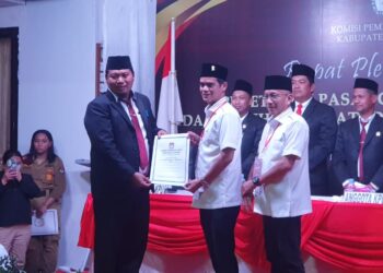KPU Kabupaten Nunukan Tetapkan Pasangan Irwan Sabri – Hermanus sebagai Bupati – Wakil Bupati