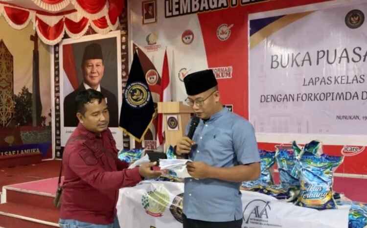 Lapas Kelas IIB Nunukan Gelar Layanan Khusus Berbuka Bersama Bagi Warga Binaan dengan Keluarga