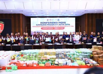 Bareskrim Polri Ungkap 6.881 Kasus Narkoba Dalam Dua Bulan, 9.586 Tersangka Ditangkap Dan 4,171 Ton Narkotika
