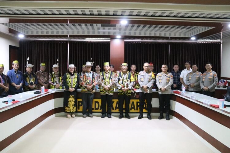 Kapolda Kaltara Terima Kunjungan Presiden Majelis Adat Dayak Nasional
