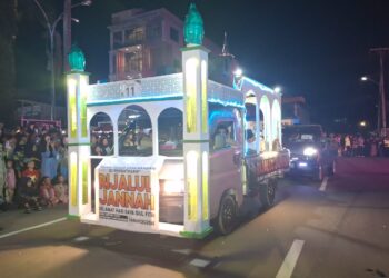 Malam 1 Syawal 1446 H di Nunukan, Puluhan Peserta ikuti Festival Takbir Keliling