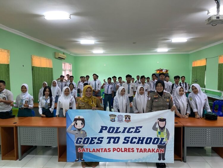 Satlantas Polres Tarakan Gelar Program “Police Go To School” di SMA Negeri 3 Tarakan