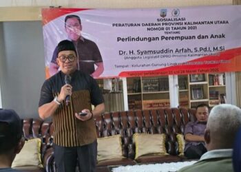 Wakil Ketua Komisi IV DPRD Kaltara Syamsuddin Arfah Sosialisasikan Perda Tentang Perlindungan Perempuan dan Anak