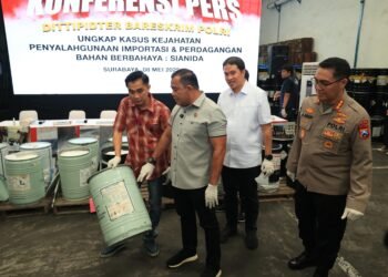 Bareskrim Polri Bongkar Perdagangan Ilegal Sianida di Surabaya dan Pasuruan, Omzet Capai Rp 59 Miliar