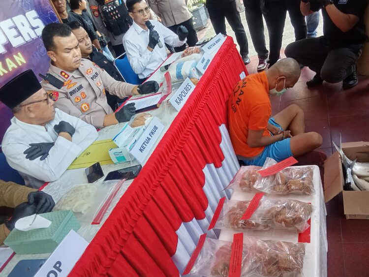 Penyelundupan Sabu dalam Perut Ikan Bandeng Berhasil Diungkap Satresnarkoba Polres Tarakan