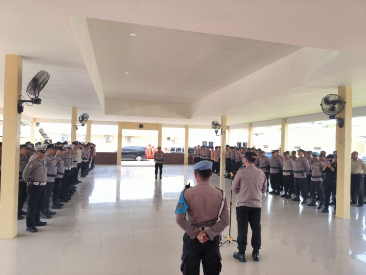 120 Personil Polres Tarakan Siap Laksanakan Pemberantasan Aksi Premanisme