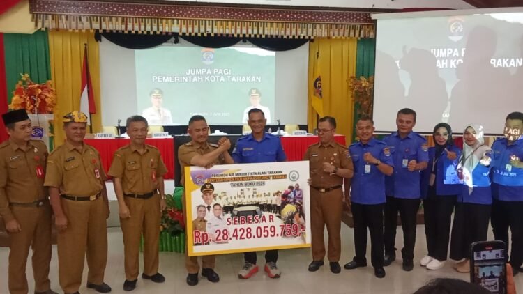 Dividen 28,4 Miliar Diserahkan PDAM Tarakan ke Pemerintan Kota