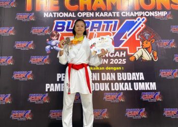 Karateka Polda Kaltara Berhasil Meraih Juara 1 Pada National Open Karate Championship Bupati Lombok Tengah