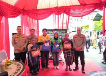 Memperingati  Hari Bhayangkara ke-79, Polres Tarakan Gelar Bakti Kesehatan dan Bansos