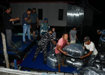 Penyelundupan 81 Koli Ballpress DigagalkanTNI AL Nunukan