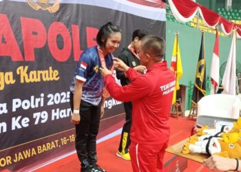 Kejurnas Karate Piala Kapolri 2025, Tim Karateka Polda Kaltara Raih Medali Perunggu