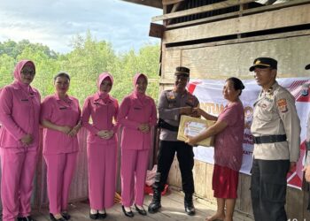 Polsek Sebatik Barat Gelar Bakti Sosial Sambut Hari Bhayangkara ke-79