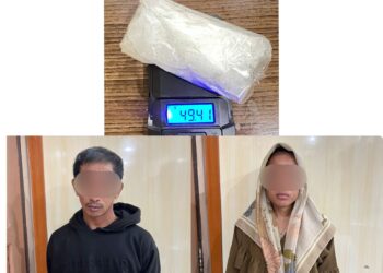 Pasutri Ditangkap Kedapatan Bawa Sabu yang Disembunyikan di Pembalut