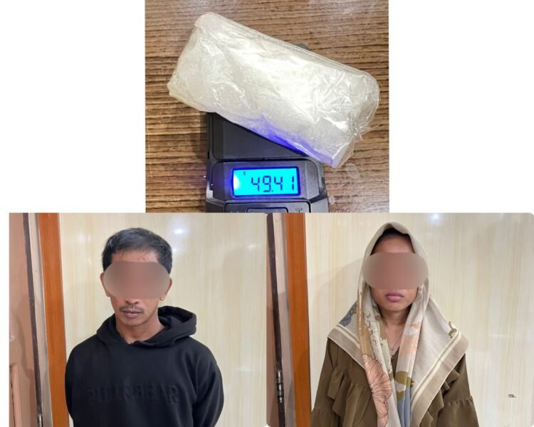 Pasutri Ditangkap Kedapatan Bawa Sabu yang Disembunyikan di Pembalut