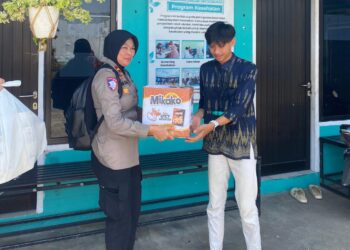 Tebar Kebaikan, Satlantas Polres Tarakan Melaksanakan Sedekah Barokah untuk Yatim Piatu