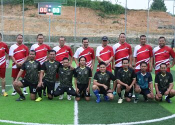 Kapolda Kaltara Jalin Silaturahmi Lewat Eksibisi Minisoccer dengan Wartawan dan Komnas HAM