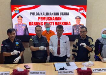 Polda Kaltara Musnahkan 16,81 Gram Sabu, Tegaskan Komitmen Polri Dalam Memberantas Narkotika