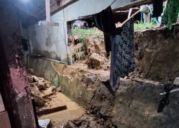 Hujan Sejak Dini Hari di Tarakan, Tanah Longsor Menimpa Rumah Warga di Sebengkok Waru