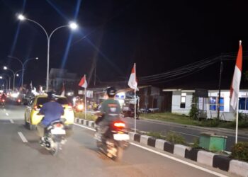 Sambut HUT RI ke 80, Ratusan Bendera Merah Putih Hiasi Nunukan