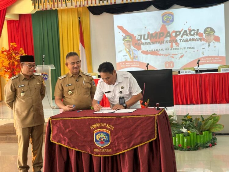 Lanjutkan Kerjasama Pembinaan Kemandirian Narapidana, Kalapas – Walikota  Tarakan Teken Nota Kesepakatan 