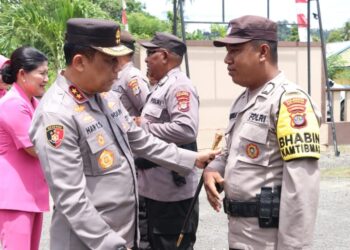 Kapolda Kaltara Kunjungi Polsek Tanjung Palas, Cek Kesiapan Personel dan Berikan Motivasi