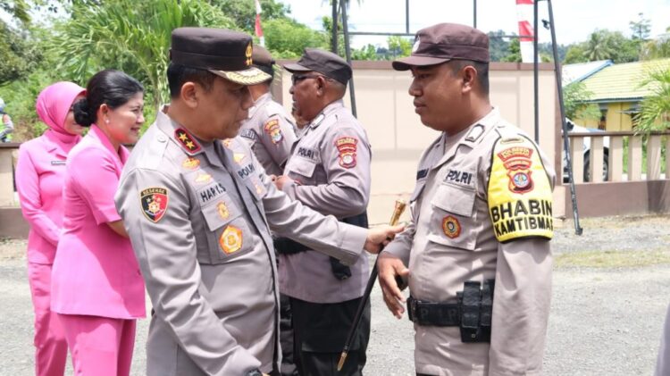Kapolda Kaltara Kunjungi Polsek Tanjung Palas, Cek Kesiapan Personel dan Berikan Motivasi