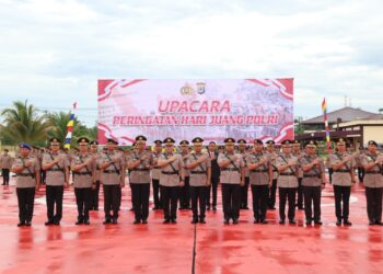 Polda Kaltara Menggelar Upacara Dalam Rangka Peringatan Hari Juang Polri