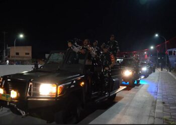 TNI-Polri dan Warga Kota Surakarta Kembali Melaksanakan Patroli Skala Besar