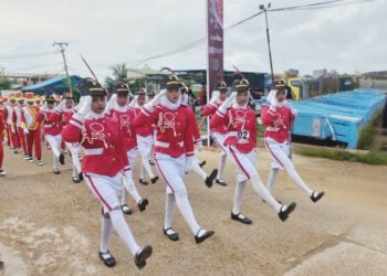 Ratusan Regu Semarakan Lomba Gerak Jalan Indah HUT RI-80 di Nunukan