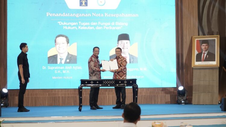 Teken Kerja Sama Antar-K/L, Menkum : Tidak Ada Lagi Ego Sektoral