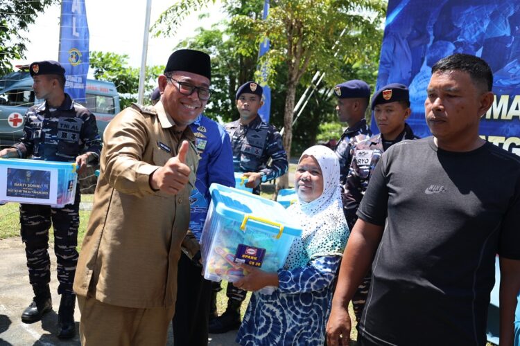 Wakil Wali Kota Tarakan Hadiri Bakti Sosial HUT ke-80 TNI AL