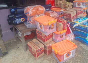 Korban Kebakaran Dapat Bantuan Sembako dari BPBD dan Dinas Sosial Nunukan