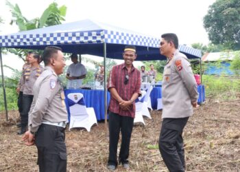 Kapolda Kaltara Laksanakan Pengecekan Lahan Yang Rencananya Akan di Bangun Pos PJR Ditlantas Polda Kaltara