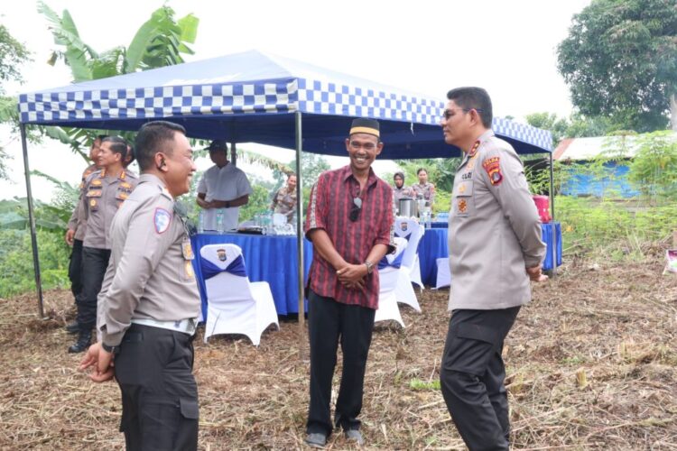 Kapolda Kaltara Laksanakan Pengecekan Lahan Yang Rencananya Akan di Bangun Pos PJR Ditlantas Polda Kaltara